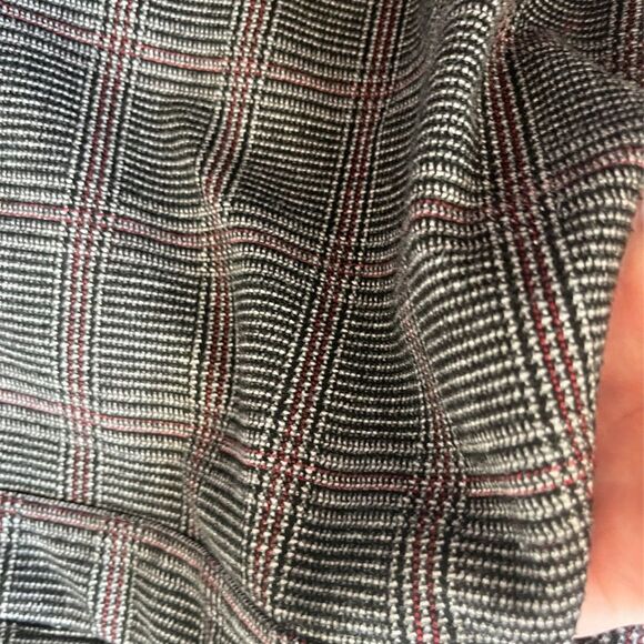 ModCloth plaid high rise crop pants GRAY SIZE 18 - Picture 6 of 10